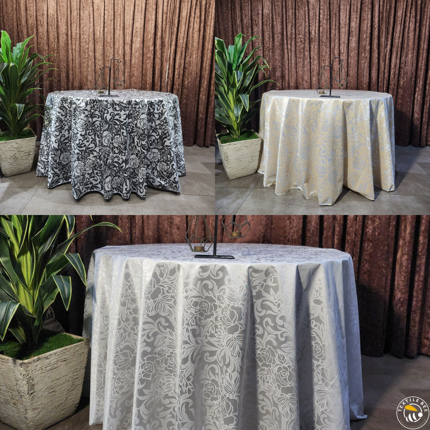 DAMASK PRINTED ROUNDERS
