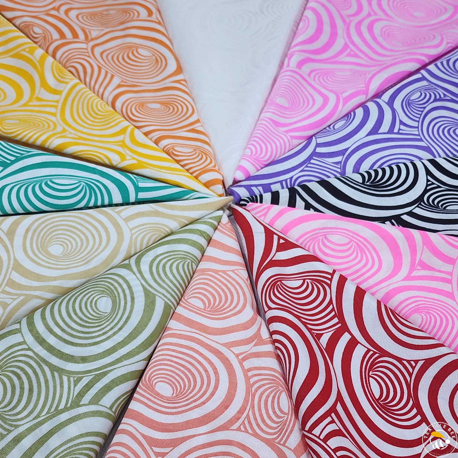 KHADI PRINT SPIRAL DESIGN