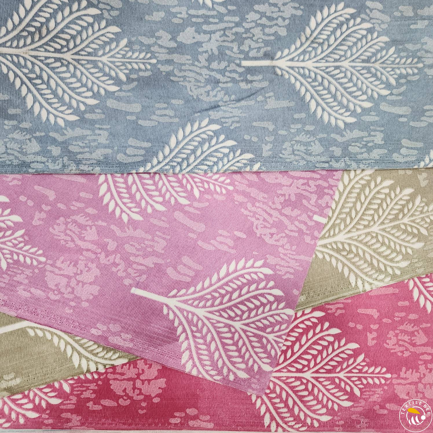 KHADI PRINT LEAFY TRAILS DESIGN