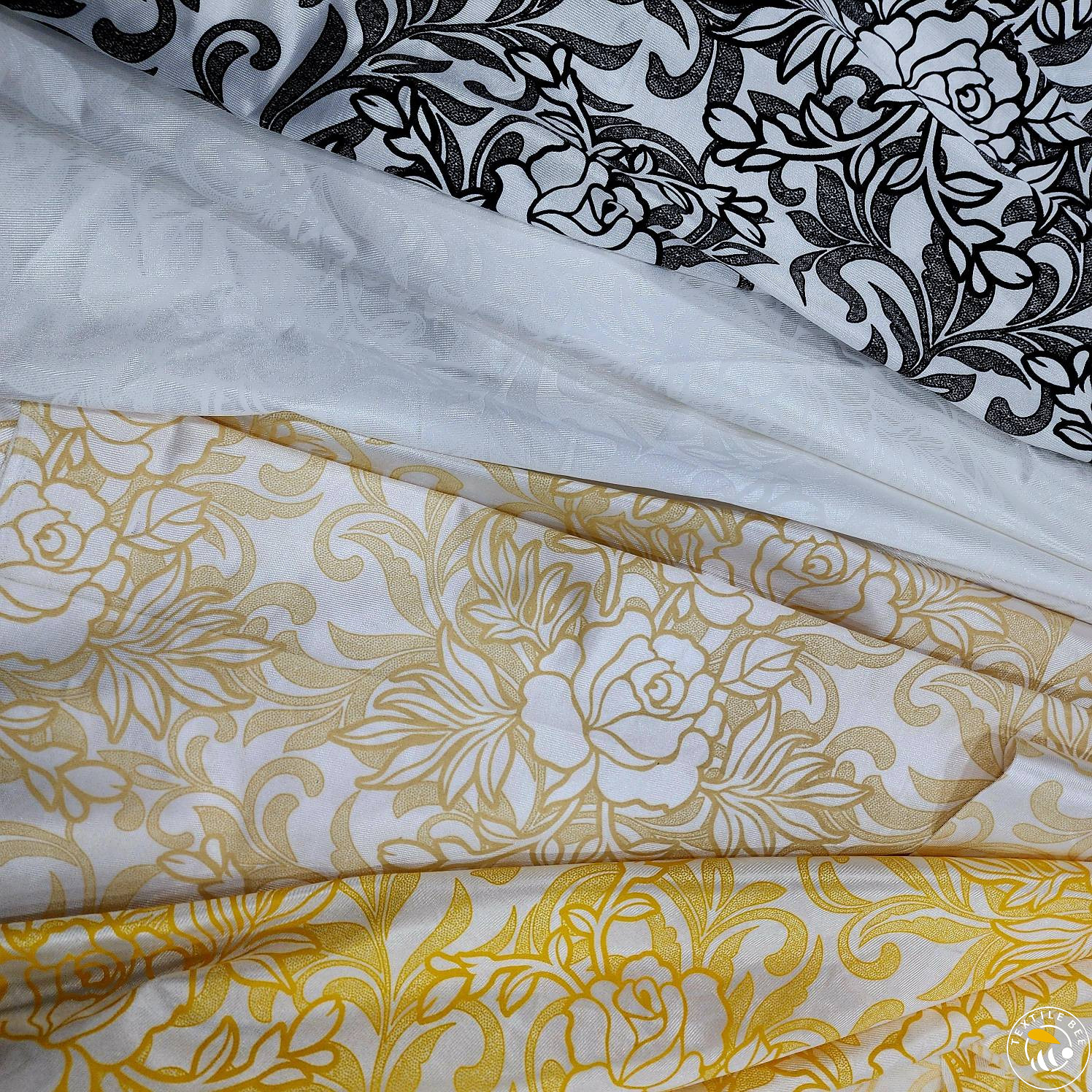 KHADI PRINT ROSE MOTIF DESIGN
