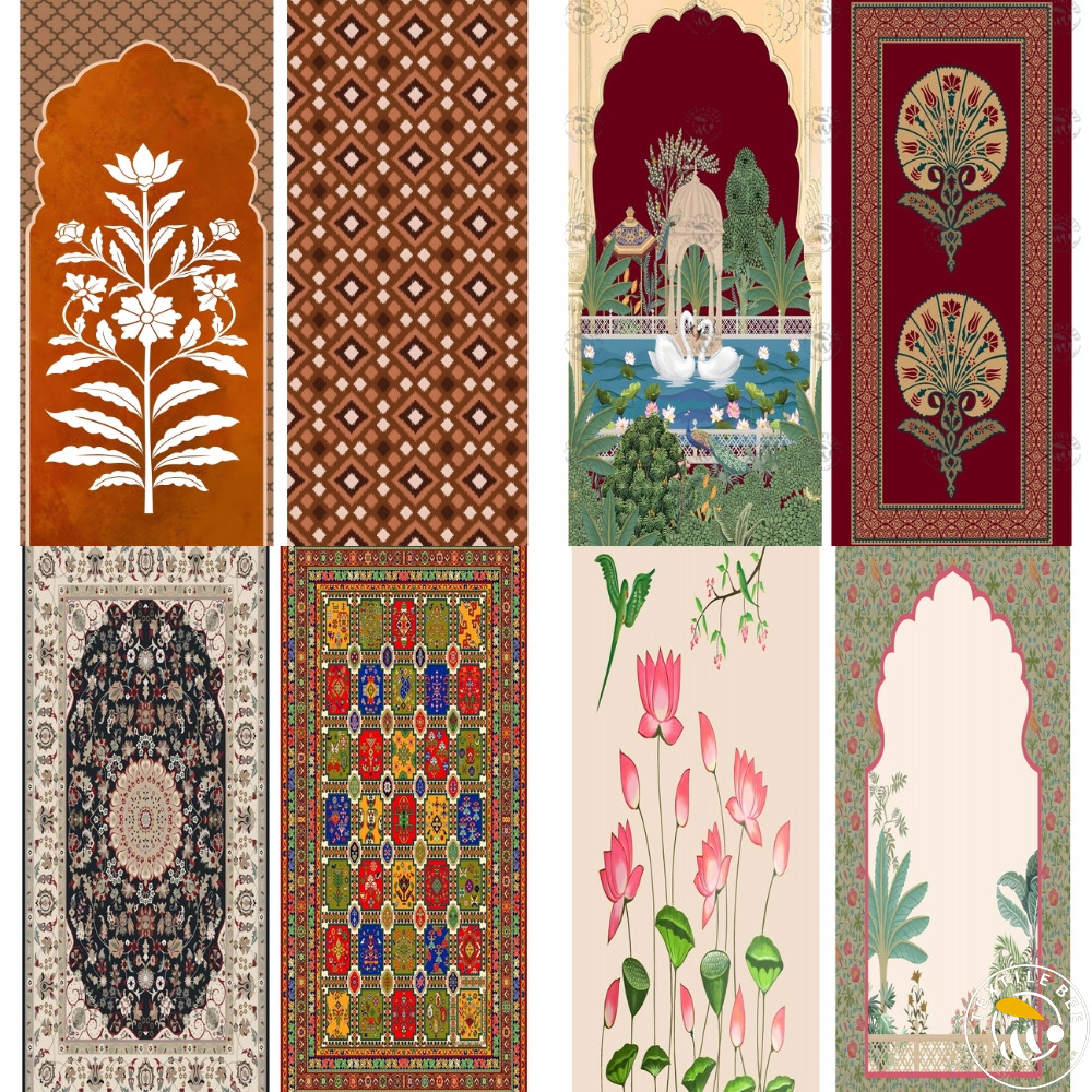 ONE SIDE MIXED PRINT DECORATIVE HANGING (20X48 INCHES)