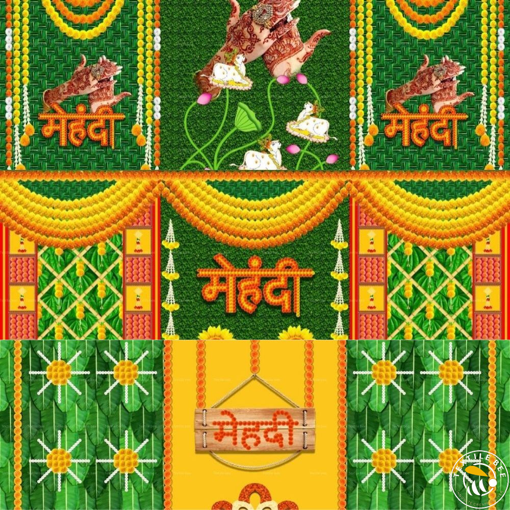 ETHNIC MEHENDI DÉCOR BACKDROP (10X15)