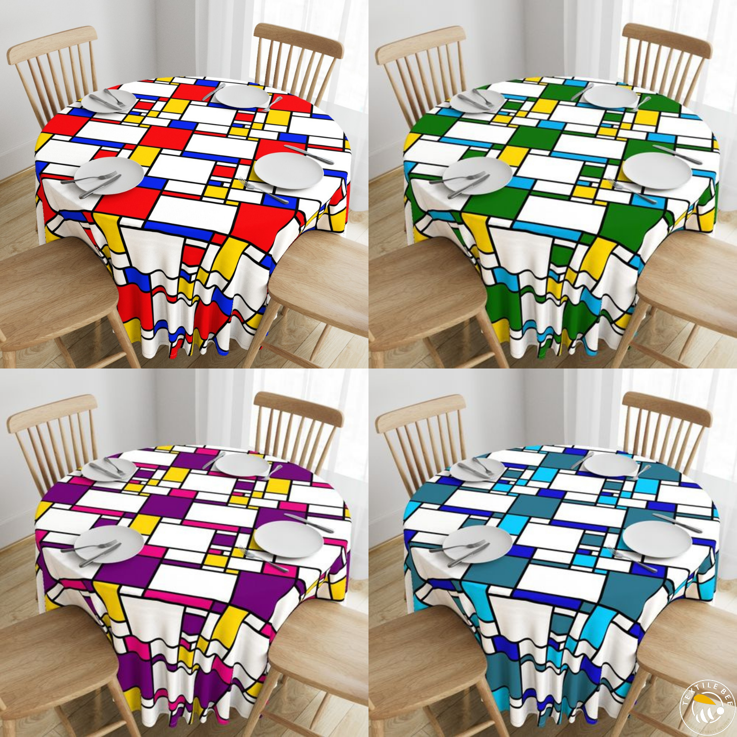 MODERN GEOMETRIC BLOCKS ROUNDERS