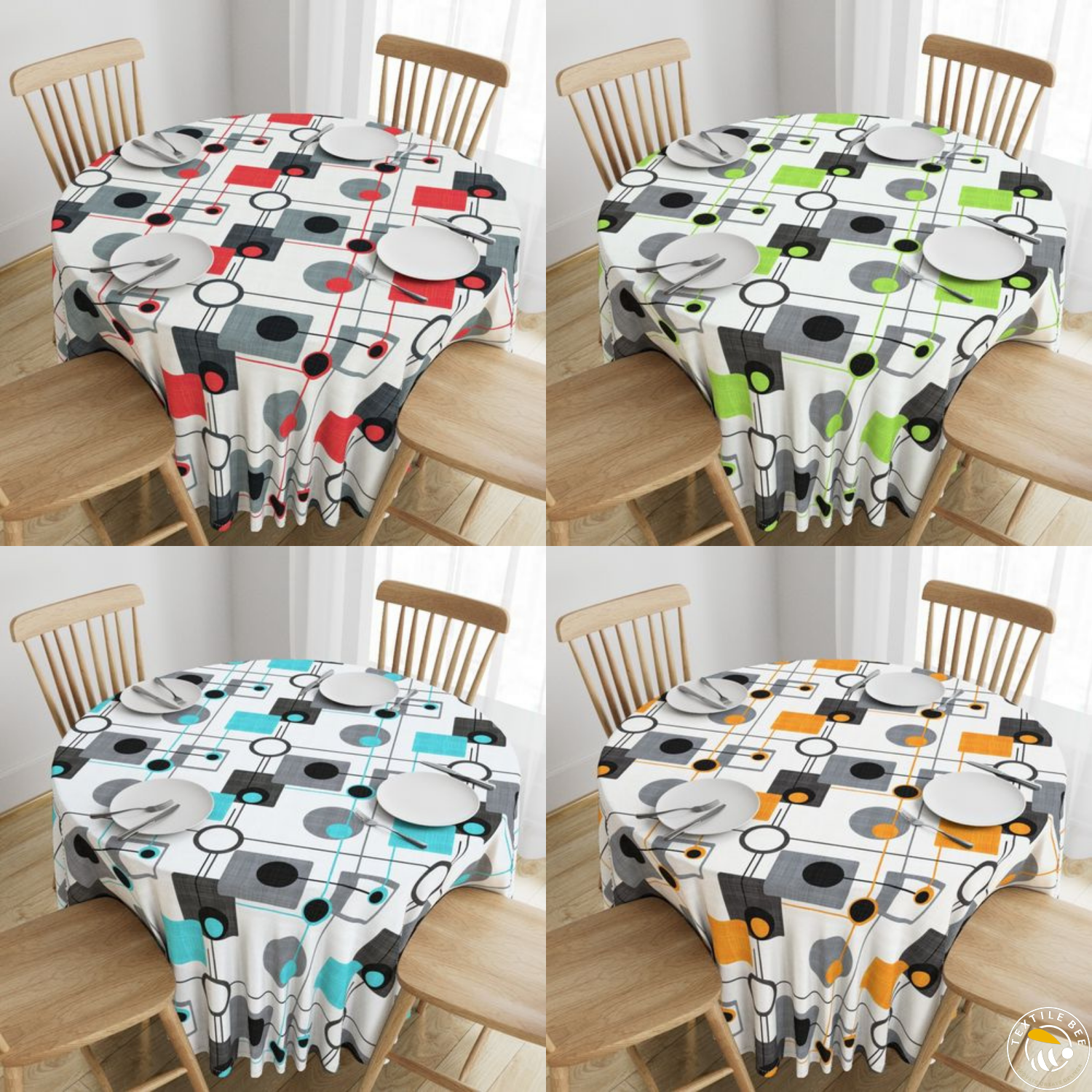 ORBS AND SQUARE DESIGN ROUNDERS