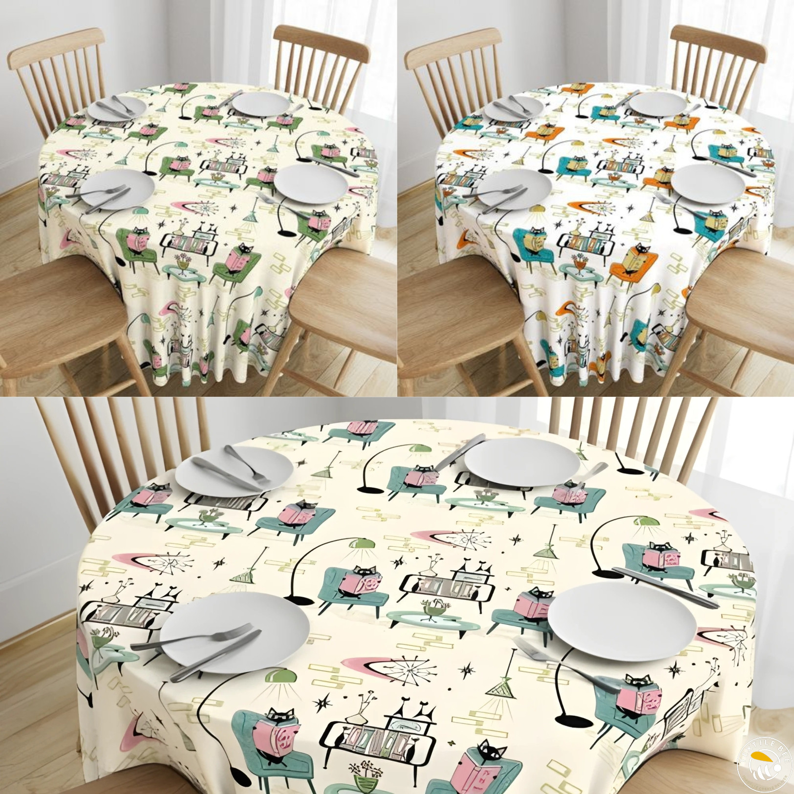 COZY CATS DEN PRINTED ROUNDERS