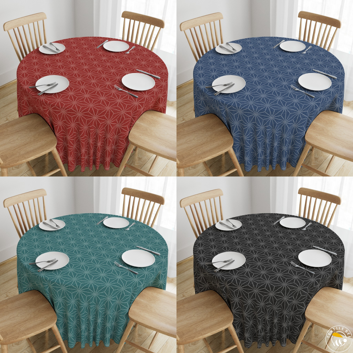 SHIBORI STARS PRINTED ROUNDERS