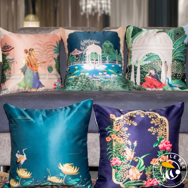 WEDDING THEME PRINTED CUSHION COVERS