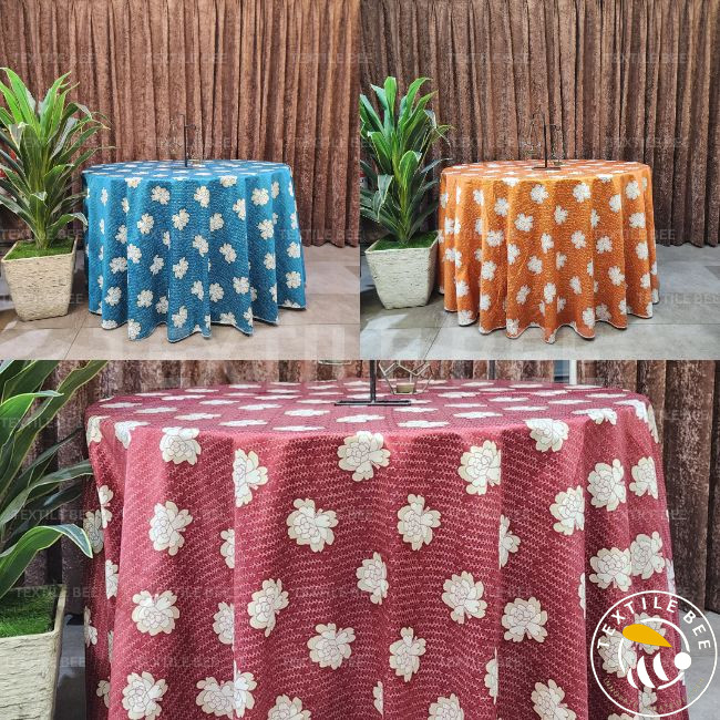 LOTUS BLOOM PRINTED TABLE ROUNDERS