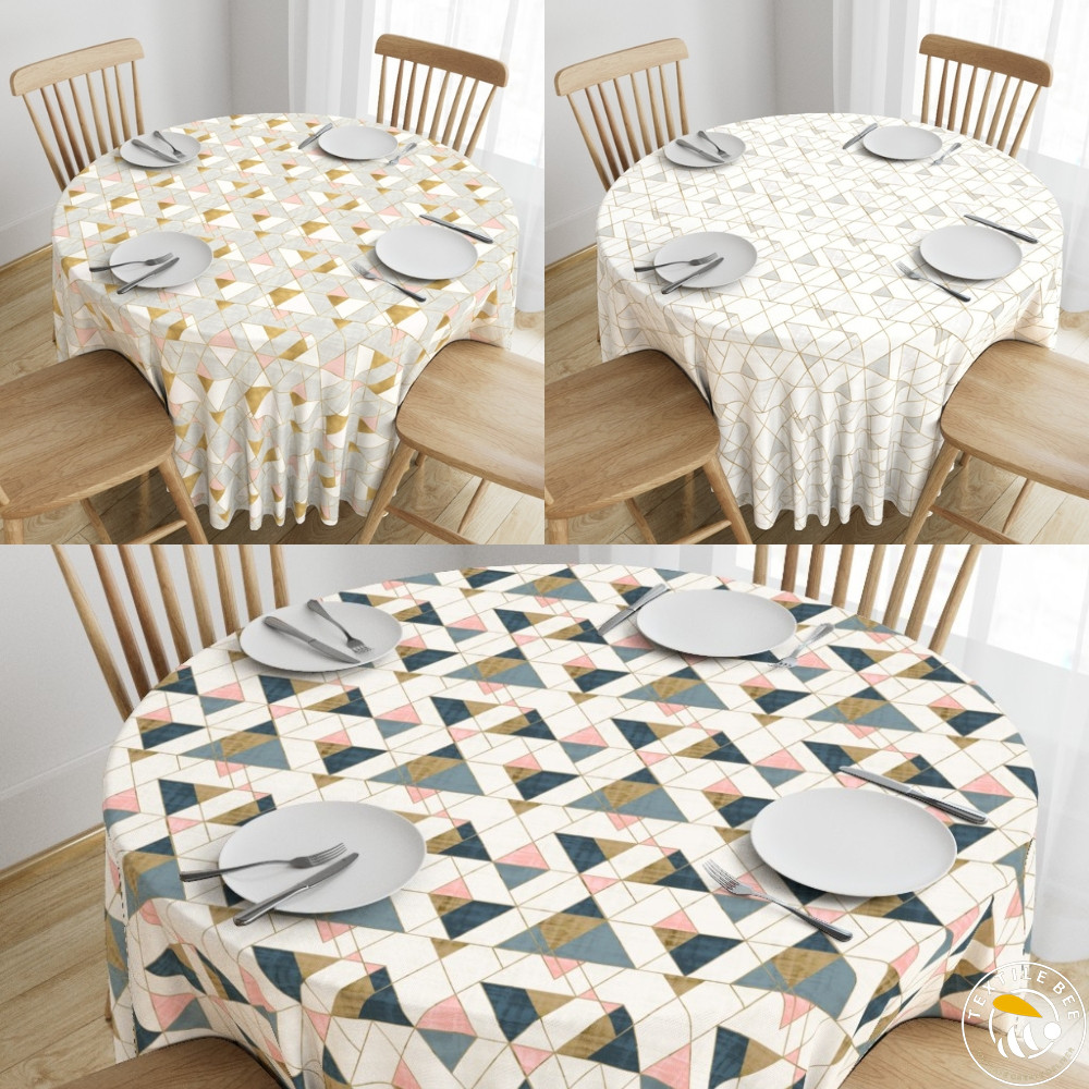 MOD TRIANGLES PRINTED TABLE ROUNDERS