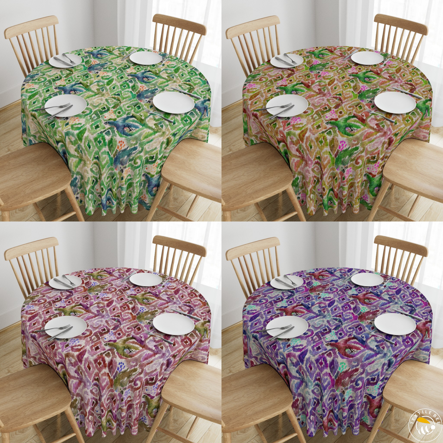 IKAT PARROT PRINTED ROUNDERS