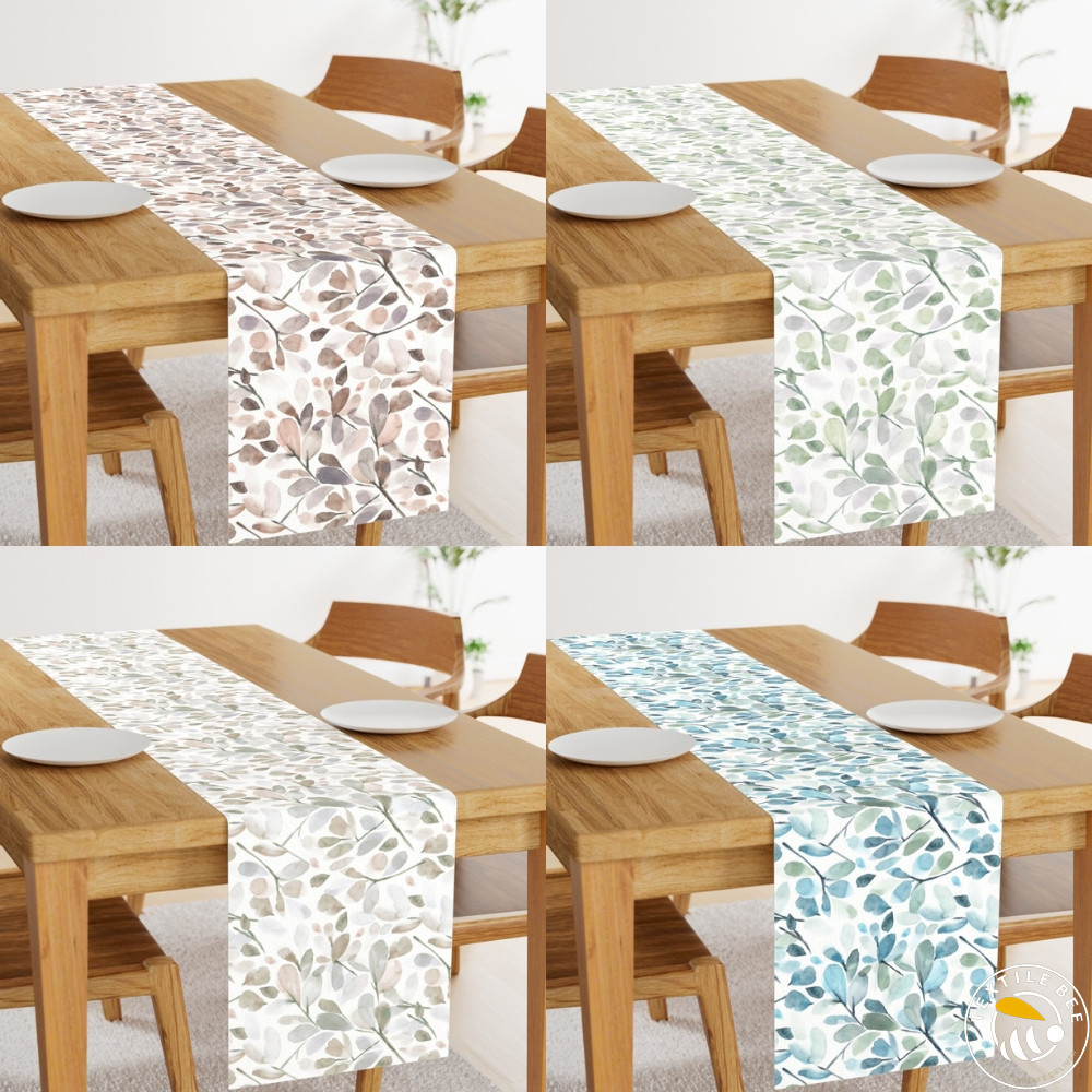 FADED LEAVES PRINTED TABLE RUNNERS